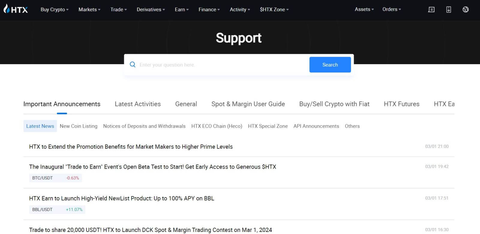 Si të kontaktoni mbështetjen e HTX Si të kontaktoni mbështetjen e HTX