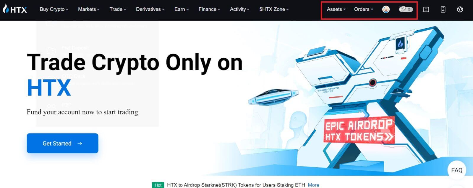 アカウントを開設してHTXから出金する方法 アカウントを開設してHTXから出金する方法