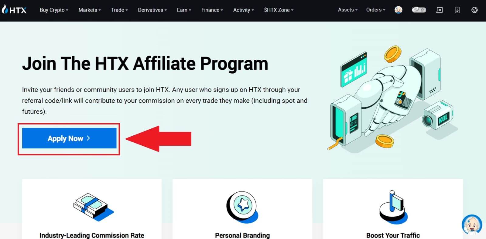 HTX Refer Friends Bonus - hatramin'ny 60%